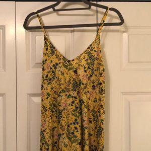 Women’s L-Tall Old Navy yellow maxi dress